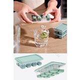 Emofom Mini Silikon Küp Buz Kalıbı Buzluk (7,5 x 13 x 3,4 cm)