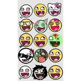 Emoji Sticker Telefon Laptop Notebook Tablet Defter Matara Stiker Etiket ST1722