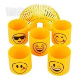 Emoji Stres Yayı Oyuncak Stres Yayı - 6 cm çapında - 2 Adet