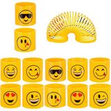 Emoji Stres Yayı Oyuncak Stres Yayı - 6 cm çapında - 3 Adet