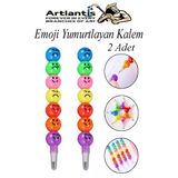 Emoji Yumurtlayan Kurşun Kalem 2 Adet Eğlenceli Hediyelik Kurşun Kalem Gülen Yüzlü Kurşun Kalem Karne Hediyesi