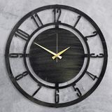 EMORES 41 cm Metal Malzeme Akar Saniye Sessiz Mekanizma Duvar Saati