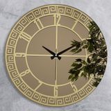 EMORES 46 cm Gerçek Ayna Pleksi Rakam Dekoratif Duvar Saati