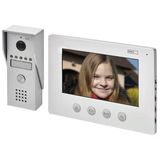 Emos Görüntülü Kapı İnterkomu/Görüntülü Kapı Zili, Gece Görüşlü Su Geçirmez Kamera, 7'' Lcd Renkli Ekranlı Monitör, Kolay 2 Kablolu