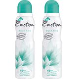 Emotion Aqua Kiss 2x150 ML Kadın Sprey Deodorant