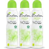 Emotion Detox Fresh 3x150 ML Kadın Deodorant