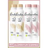 Emotion Gold Bliss & Joyous Kadın Alüminyumsuz Vegan Deodorant 4x150 ml Hızlı Kurur, Leke Bırakmaz