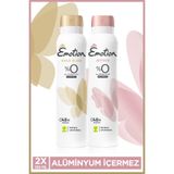 Emotion Gold Bliss & Joyous Kadın Alüminyumsuz Vegan Deodorant Tanışma Seti 2x150 Ml Leke Bırakmaz