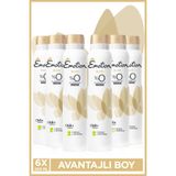 Emotion Gold Bliss Kadın Alüminyumsuz Vegan Deodorant 6x200 Ml Hızlı Kurur, Leke Bırakmaz