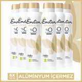 Emotion Gold Bliss Kadın Vegan Deodorant 6x150 Ml Alüminyumsuz Sprey Hızlı Kurur Leke Bırakmaz
