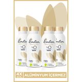 Emotion Gold Bliss Vegan Kadın Alüminyumsuz Deodorant 4x90 Ml Hızlı Kurur,Leke Bırakmaz