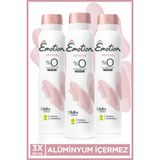 Emotion Joyous Kadın Alüminyumsuz Vegan Deodorant 3x150 Ml Hızlı Kurur, Leke Bırakmaz