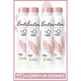 Emotion Joyous Kadın Alüminyumsuz Vegan Deodorant 4x150 Ml Hızlı Kurur, Leke Bırakmaz