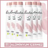 Emotion Joyous Kadın Vegan Deodorant 6x150 ml Alüminyumsuz Sprey Hızlı Kurur ve Leke Bırakmaz