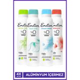 Emotion Kadın Alüminyumsuz Vegan Deodorant Set 4x150 Ml (Ocean Fresh,Romance,DetoxFresh,Aqua Kiss)