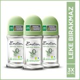 Emotion Kadın Vegan Alüminyumsuz Natural Breeze Roll On 3x50 Ml Leke Bırakmaz Etkili Deodorant