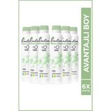 Emotion Kadınlar İçin Natural Breeze Vegan Deodorant 6X200 ml Hızla Kuruyan Leke Bırakmayan Formül