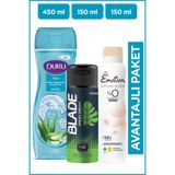 Emotion Kişisel Bakım 3'lü Set (Duş Jeli, Erkek & Kadın Deodorant)