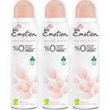 Emotion Natural Bloom Deodorant 48 Saat Koruma Sağlayan Vegan Sprey 3 x 150 ml