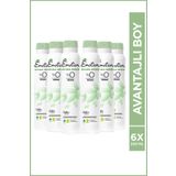 Emotion Natural Breeze Kadın Alüminyumsuz Vegan Deodorant 6x200 ml Hızlı Kurur, Leke Bırakmaz