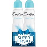 Emotion Ocean Fresh 2x150 ml Sprey Deodorant