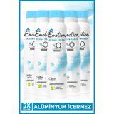 Emotion Ocean Fresh Kadın Alüminyumsuz Vegan Deodorant 5x150 Ml Hızlı Kurur, Leke Bırakmaz