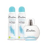 Emotion Ocean Fresh Kadın Parfüm EDT 50 ML + Ocean Fresh Kadın Sprey Deodorant 2 x 150 ML