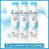 Emotion Ocean Fresh Kadın Vegan Deodorant 3x150 Ml Alüminyumsuz ve Pudrasız Sprey