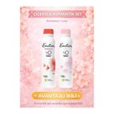 Emotion Romance & Love Kadın Alüminyumsuz Vegan Deodorant Romantik Çiçeksi Seti 2x150 ml Leke bırakmaz