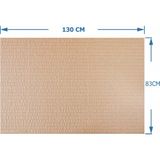 Empa 83 x 130 cm - 6 mm - 12'li Paket Oluklu Mukavva Karton Proje Kartonu - Hobi Kartonu - Kahve