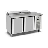 Empero EMP.150.70.01-PSO 2 Kapılı İçten Soğutmalı 150x70x85 cm Pizza Hazırlık Dolabı