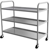 Empero EMP.2.SV.03 3 Katlı 55x86x90 cm Krom Servis Arabası
