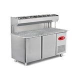 Empero EMP.200.80.01-PSYG Granit Tablalı 3 Kapılı Pizza ve Salata Hazırlık Buzdolabı -