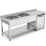 Empero EMP.E.71885-2EMT-R Alt Raflı Sağ 180x70x85 cm 2 Evyeli Tezgah
