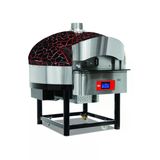 Empero Emp.spo.02-D-Br-Lpg Dijital Pizza Fırını Döner Tabanlı Siyah-Kırmızı