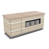 Empero GLT.NTR.07 220x90x90 cm Galata Nötr Servis Ünitesi
