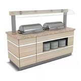 Empero Glt.ssc-N.03 Empero Glt.ssc-N.03 Galata Sıcak Servis Ünitesi Nefeslikli 3X1/1 Gn Chafing Dish2600*900*900/1550 Teşhir