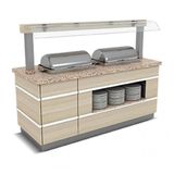 Empero GLT.SSC-N.03 Nefeslikli 3 Chafing Dish Galata Sıcak Servis Ünitesi
