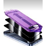 Empo Cases Apple iPhone 14 Pro Uyumlu Ekran Koruyucu Takma Aparatlı Kolay Kurulum Dayanıklı Temperli Cam - Hayalet