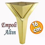 Empoli Luks Mobilya Oturma Yukseltici Kanepe Sehpa Tv Unite Koltuk Ayagi Baza Ayaklari Altin 16 Cm