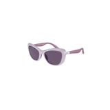 Emporio Armani 0EK4004 Çocuk Güneş Gözlüğü, Kelebek Çerçeve, Parlak Lila, Mor Cam, L Beden