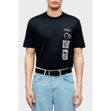 Emporio Armani% 100 Pamuk Regular Fit Bisiklet Yaka Baskılı T Shirt Erkek T SHİRT EM004994 AF24470 UB118