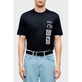 Emporio Armani% 100 Pamuk Regular Fit Bisiklet Yaka Baskılı T Shirt Erkek T SHİRT EM004994 AF24470 UB118