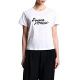 Emporio Armani% 100 Pamuk Regular Fit Bisiklet Yaka Logolu T Shirt Bayan T SHİRT EW003594 AF12597 U0002
