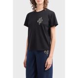 Emporio Armani% 100 Pamuk Regular Fit Bisiklet Yaka T Shirt Bayan T SHİRT EW001169 AF10003 UC001