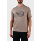 Emporio Armani % 100 Pamuk Regular Fit Bisiklet Yaka T Shirt Erkek T Shirt 3R1TU1 1jsaz 0144 - Toprak