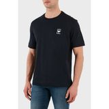 Emporio Armani % 100 Pamuk Relaxed Fit Bisiklet Yaka T Shirt Erkek T SHİRT EM001068 AF12926 UB118 - Lacivert - XL