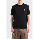 Emporio Armani % 100 Pamuk Relaxed Fit Bisiklet Yaka T Shirt Erkek T SHİRT EM001068 AF12926 UC001 - Siyah