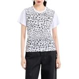 Emporio Armani% 100 Pamuklu Bisiklet Yaka T Shirt Bayan T SHİRT 6D2T7L 2JIDZ 0100