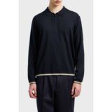 Emporio Armani % 100 Yün Regular Fit Yarım Fermuarlı Polo Yaka Kazak Erkek Kazak EM001512 AF14158 UB118 - Lacivert - S